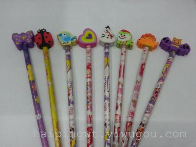 Wholesale pencil factory style rubber pencil students pencil pencils and erasers