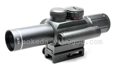 The M6 laser integrates with The 4X25, 2 in-one aiming mirror with The laser integrated short aim.