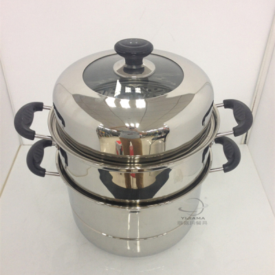 Zhenlong double boiler stainless steel steamer pot with pot