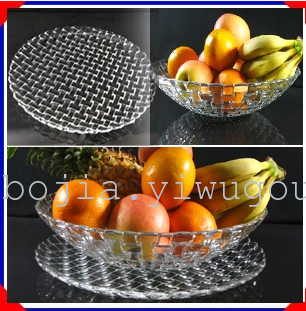 Transparent modern home hotel Fruit bowl glass crystal