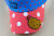 Summer polka dot Teddy bear children Cap adjustable sun visor