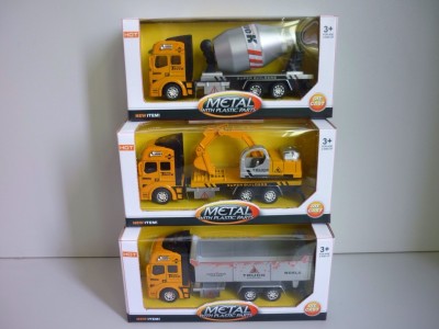 Construction truck tanker truck excavator alloy car model