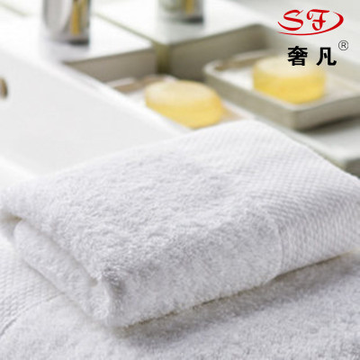 Hongfu Wedding Supplies Factory Five-Star Hotel 16-Line Platinum Satin Bath Towel Towelette Imported Yarn Towel