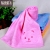 Twist-free cartoon bear children scarf super soft cotton towel bamboo fiber small towels