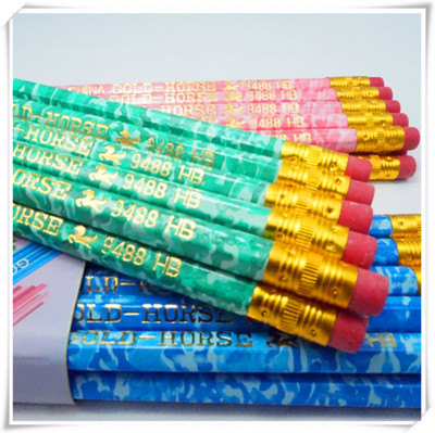 Mahogany 3-color Camo Pencil HB pencils and constantly