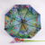 High-End Automatic Double-Layer Umbrella Printing Forest Umbrella plus-Sized Windproof Foreign Trade Umbrella High Quality Triple Folding Umbrella