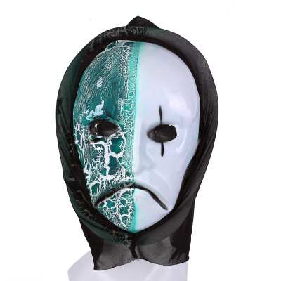 Crack ghost mask Halloween mask crying smiley face mask skull face mask