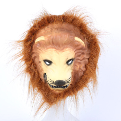 Animal mask Tiger lion monkey dog head mask with hair holiday products makeup items