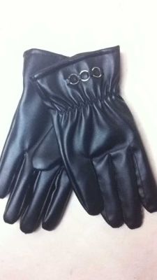 Men half PU. Full U three-ring leisure gloves