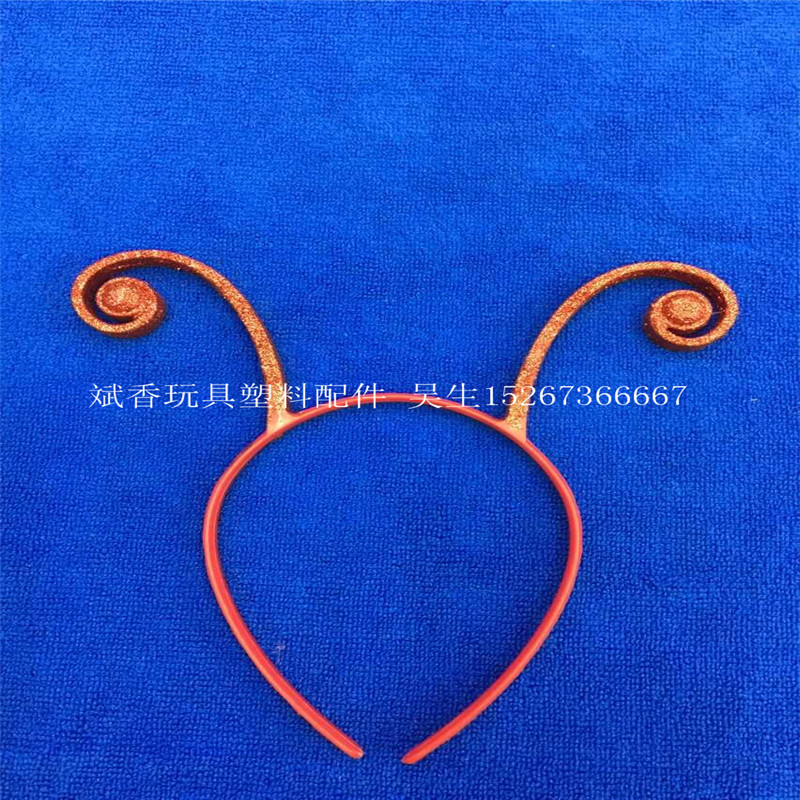 厂家直销头扣 新款卷脚撒金粉发箍  现货 欢迎来样定做