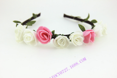 New Princess series Garland bridal tiara Beach Photo head ring bracelet Korean hair accessories wholesale