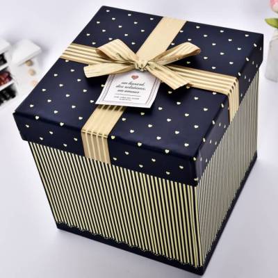 Distribution and Wholesale New Korean Style High-Grade Gift Box Square Packing Box Gift Packaging Gift Box 1-24