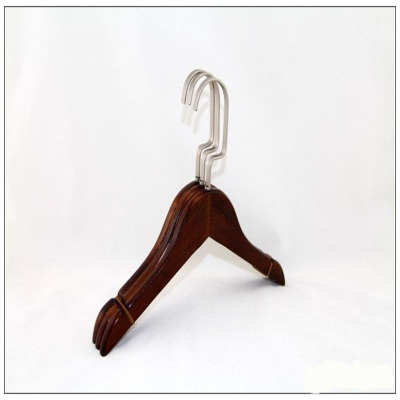 Hot new luxury solid wood flat hook hanger wholesale antique hanger for children