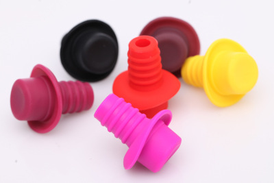 Silicone small hat fresh wine bottle stopper Wine Stoppers beer cruet stopper