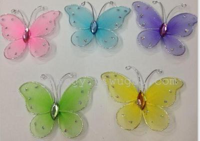 Stockings IRIS glitter Butterfly butterflies by hand simulation of butterflies
