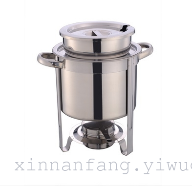 Round soup buffet stove