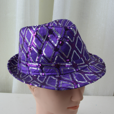 Dazzling sequin Hat snakeskin Hat adult cool hats