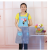 Cotton Cartoon Apron For Women Sleeveless Coverall Kitchen Antifouling Work Clothes Apron For Mom