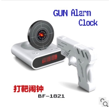 GUN ALARM CLOCK! Pistol Shooting Alarm Clock Shooting Alarm Clock