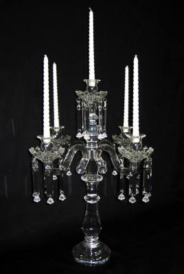 Candle holder European candlestick crystal candle candlelight dinner candlestick wedding props.
