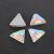Sew on Rhinestones Crystal AB Flatback Triangl Rhinestone Sewing Supplies Strass High Shine Glass Sew on Rhinestones