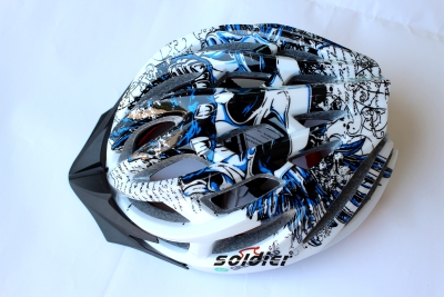 Bike helmet safety helmet latest 23 hole integrated cycling helmet // graffiti helmet