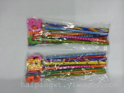 Craft green pencil pencil shape pencil digital modeling flower pencil