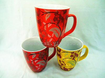 Red glazed ceramic mug  advertising mug gift Cup