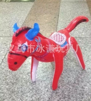 Children's inflatable toys, PVC inflatable toy red pony