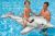 Inflatable toys children toy large dolphins surfboard mounts swimming rings factory direct wholesale
