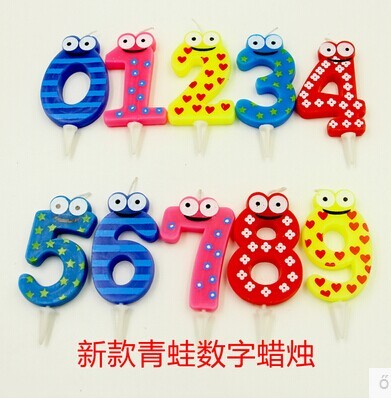 Innovation of digital candle new frog children birthday candles in Taobao, distribution