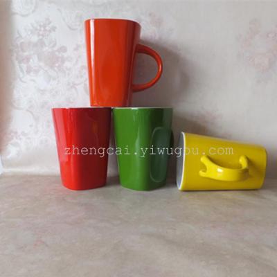 Coffee Cup with spoon  square mug gift mug
