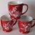 Red glazed ceramic Cup advertising Mug ceramic coffee mug