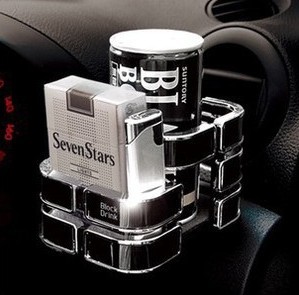 Cup holder with lattice beverage shelf mobile phone seat of the car