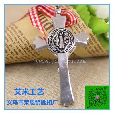 Crucifix Jesus key chain alloy key chain metal key chain