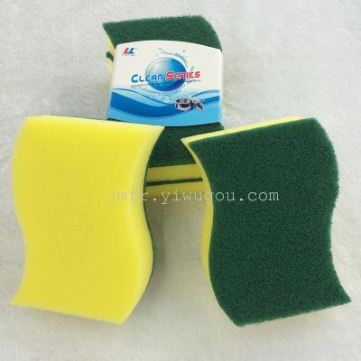 Scouring sponge sponge sponge cleaning block s-shaped cleaning cloth