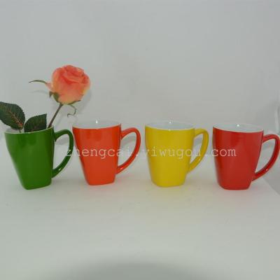 Mug promotion ceramic mug square cup