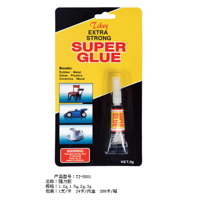 502 glue Instant adhesive blister card 1 aluminum tube glue adhesive