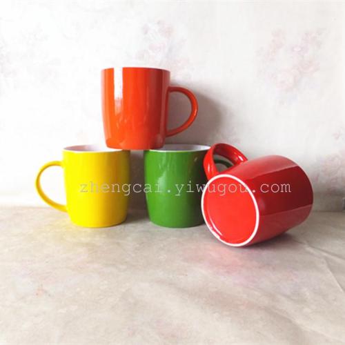 dream Cup Colored Glaze Ceramic Cup Advertising Promotion Cup OEM Customized Cup 