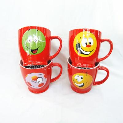 Ceramic coffee cup advertising mug Smiley cup