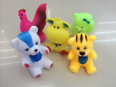 Vinyl Toys bath toy animal set of 5 PVC
