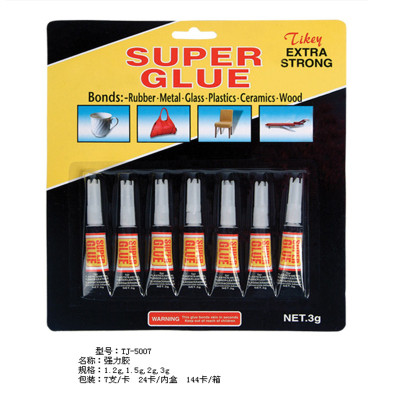 502 English 7 black card card instant glue super glue adhesive