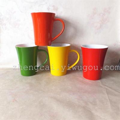 Ceramic mug Red coffee cup colored mug