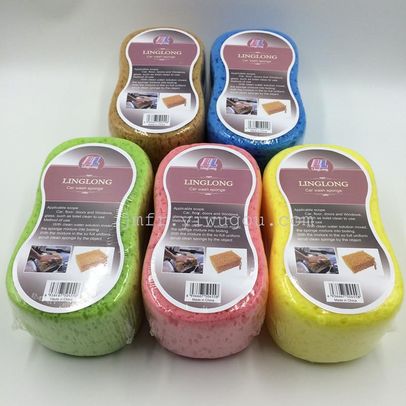 厂家直销源头工厂直供8字洗车海绵海藻洗车绵  汽车打蜡绵 随机发