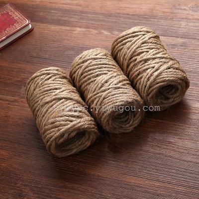 Natural Jute Twine factory outlet, 4mm thick high quality hemp, handmade accessories can be customized