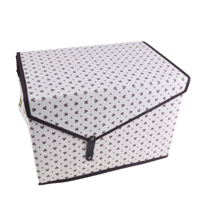 Triangle cover two sets of QQ box storage box grid storage box storage box cloth art storage box g-4