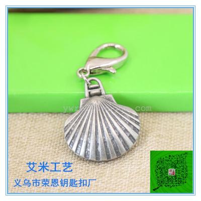 Shell Christian Jesus key chain metal key chain alloy key chain