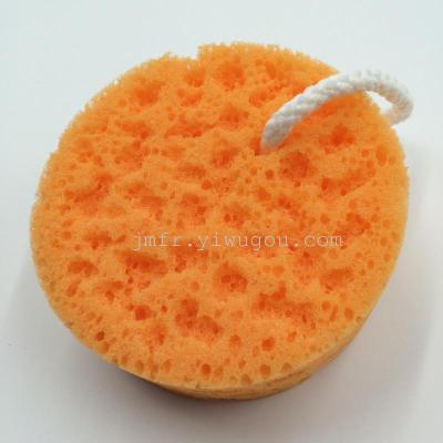 Seaweed bath sponge round honeycomb bath sponge coarse mesh holes bath sponges