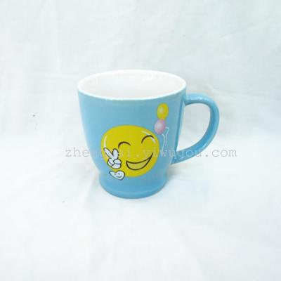 Color-glazed porcelain ceramic advertising Cup stock mug cartoon mug