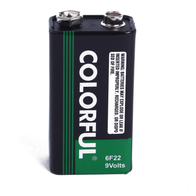 COLORFUL battery 6F22 9V coke carbon-zinc batteries wholesale